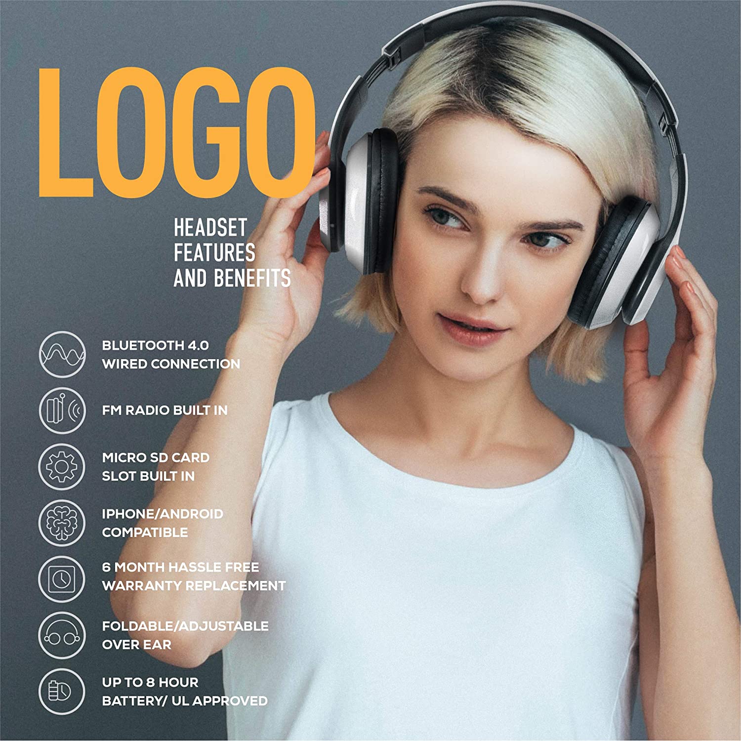 Logo Wireless Headphones